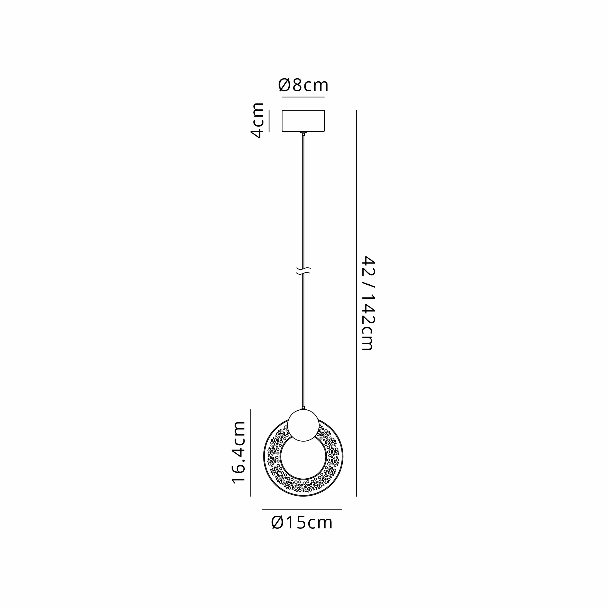 Caretti Ceiling Lights Serene Single Pendant
